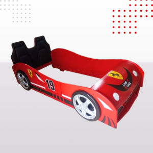 Cama carro con cabecera ultra cuero